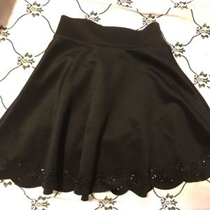 black skirt